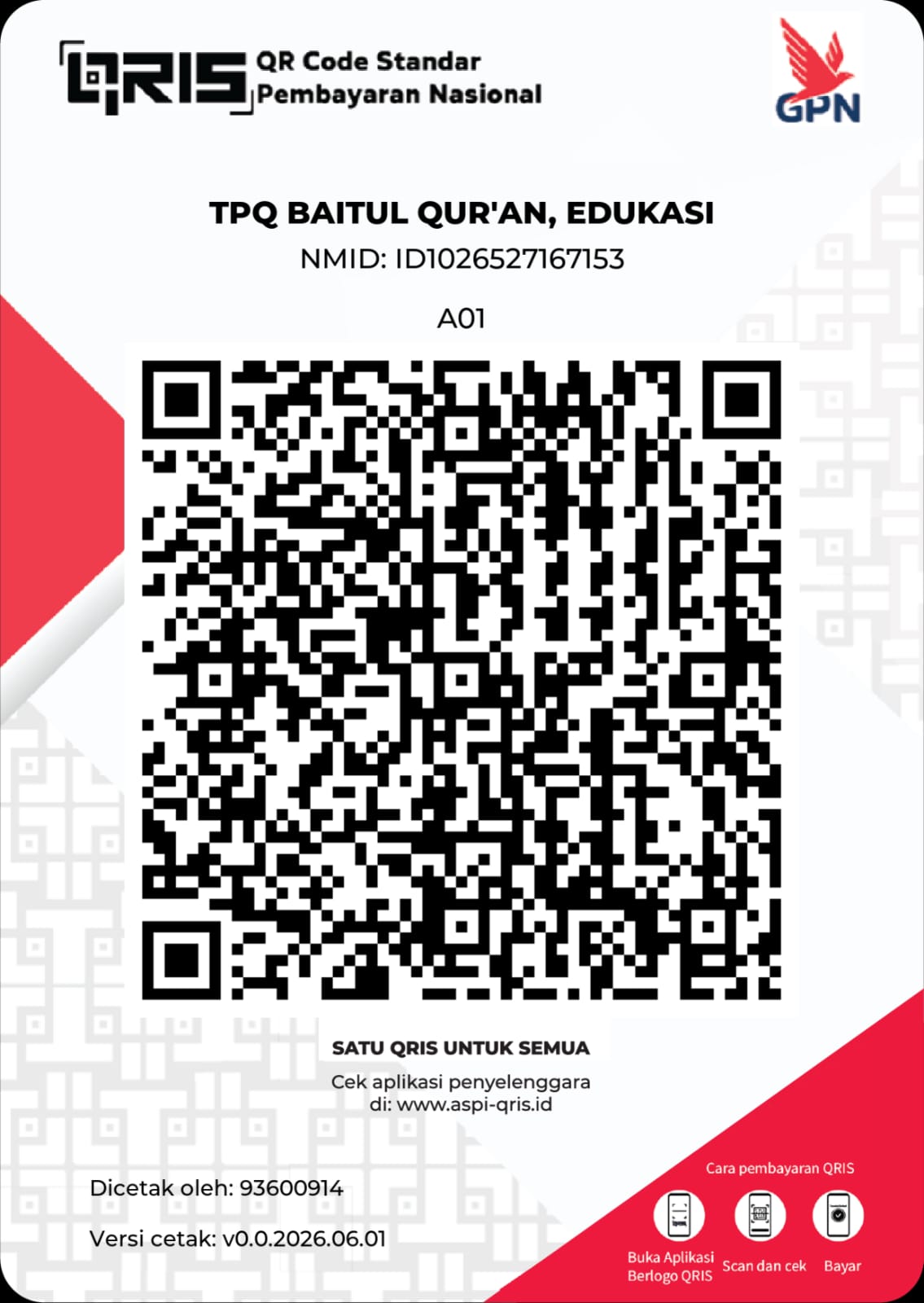 QRIS TPQ Baitul Qur'an